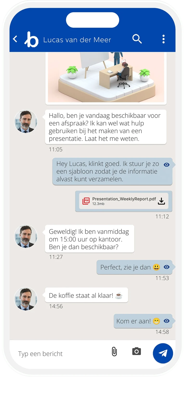 Applicatie Bundeling - Chat medewerkers app